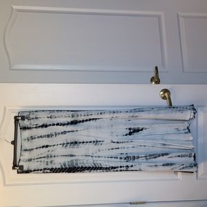 Tie die long maxi skirt